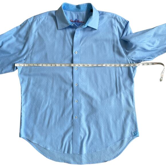 ROBERT GRAHAM Knowledge Wisdom Truth Button Down Shirt Blue Men's 2XL/2TG - Picture 9 of 16